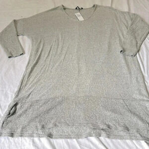 American Eagle Medium Oversized long sleeve  super soft Gray NWT